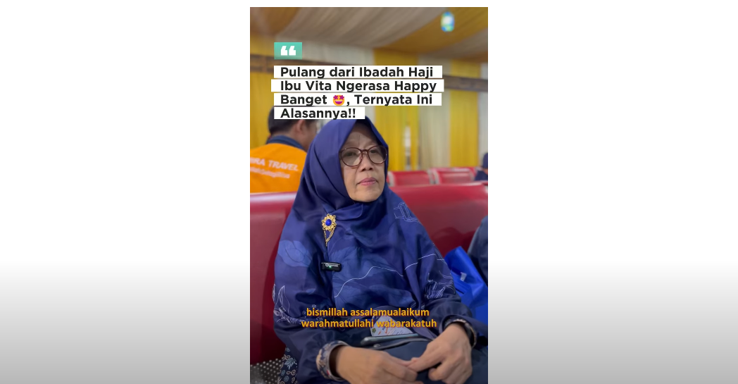 Ibu Vita Jamaah Haji Plus  Almira Travel 1445 H/2024 M