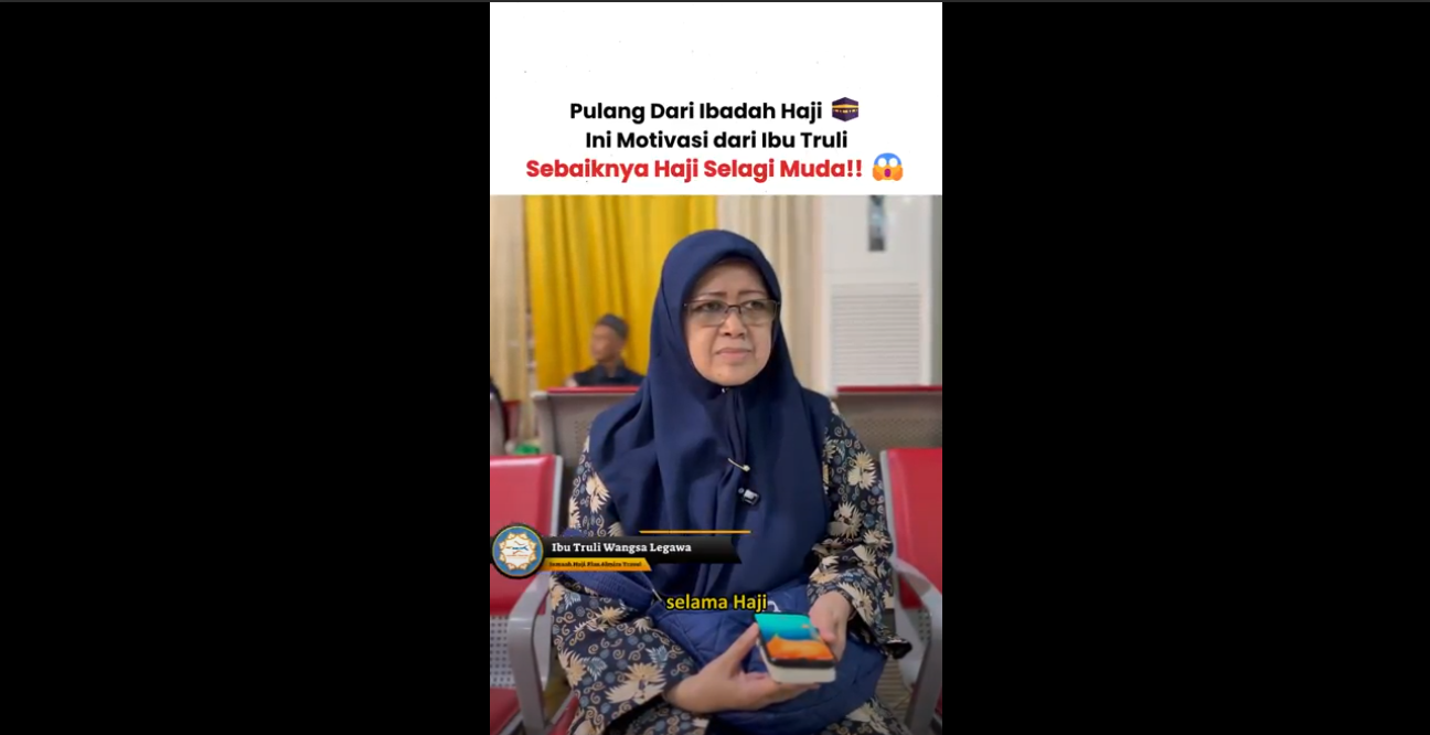 Ibu Truli Wangsa Legawa Jamaah Haji Plus ALmira Travel 1445 H/2024 M